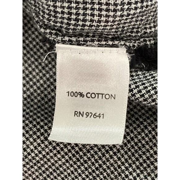 J. JILL Shirt Women's XL Black Red Button Up Blouse Roll Tab Sleeves Casual - Picture 6 of 12